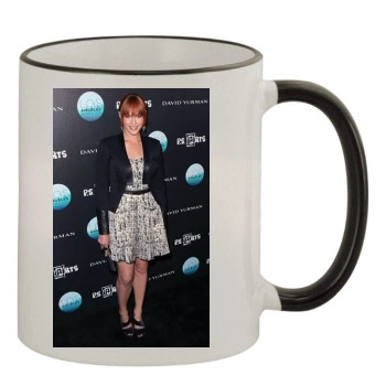 Amanda Righetti 11oz Colored Rim & Handle Mug