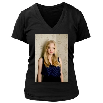 Amanda Seyfried Women's Deep V-Neck TShirt