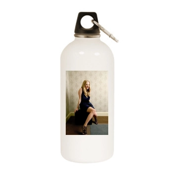 Amanda Seyfried White Water Bottle With Carabiner