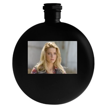 Amber Heard Round Flask