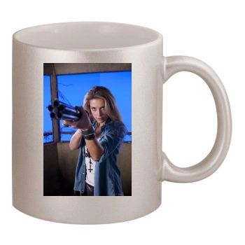 Amber Heard 11oz Metallic Silver Mug