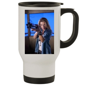 Amber Heard Stainless Steel Travel Mug