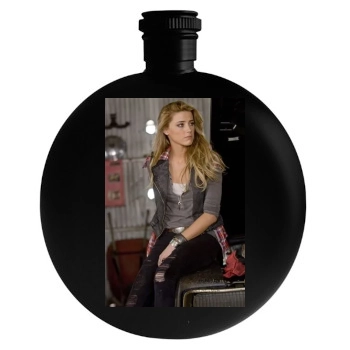 Amber Heard Round Flask