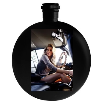 Amber Heard Round Flask