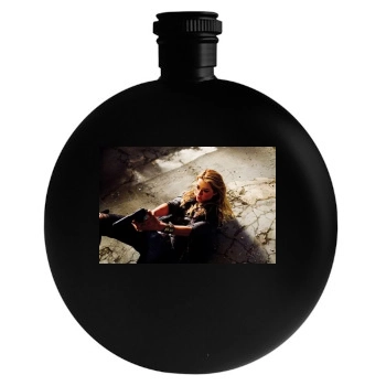 Amber Heard Round Flask