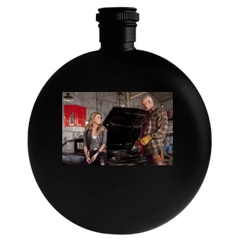 Amber Heard Round Flask