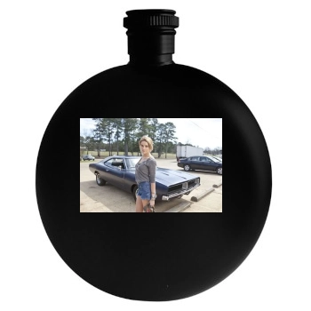 Amber Heard Round Flask