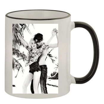 Amber Heard 11oz Colored Rim & Handle Mug