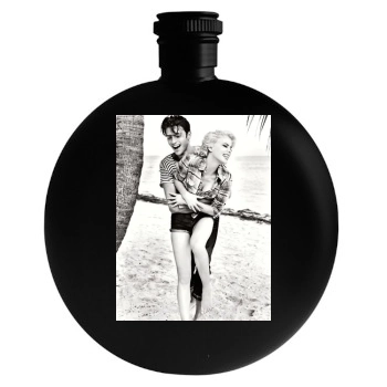 Amber Heard Round Flask