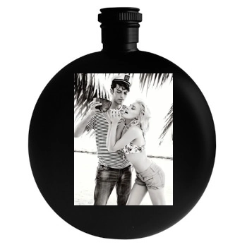 Amber Heard Round Flask