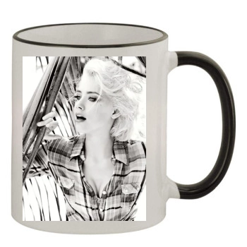 Amber Heard 11oz Colored Rim & Handle Mug