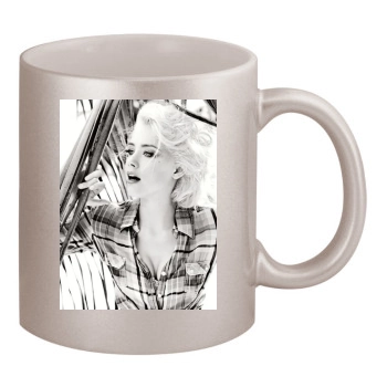 Amber Heard 11oz Metallic Silver Mug