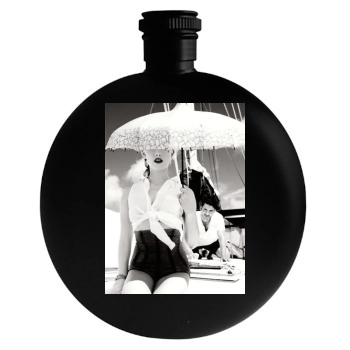 Amber Heard Round Flask