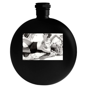 Amber Heard Round Flask