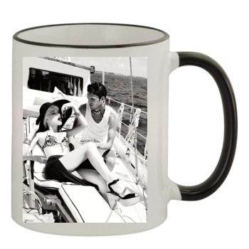 Amber Heard 11oz Colored Rim & Handle Mug