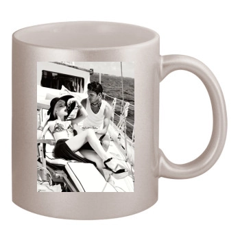 Amber Heard 11oz Metallic Silver Mug