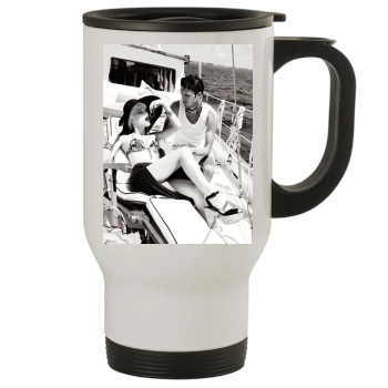 Amber Heard Stainless Steel Travel Mug