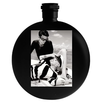 Amber Heard Round Flask