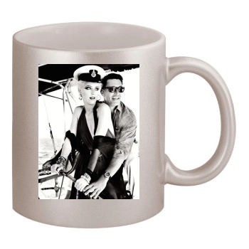 Amber Heard 11oz Metallic Silver Mug