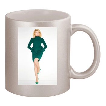 Amber Heard 11oz Metallic Silver Mug