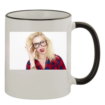 Amber Heard 11oz Colored Rim & Handle Mug