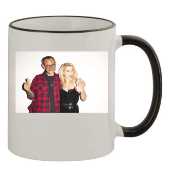 Amber Heard 11oz Colored Rim & Handle Mug