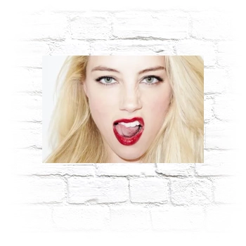 Amber Heard Metal Wall Art