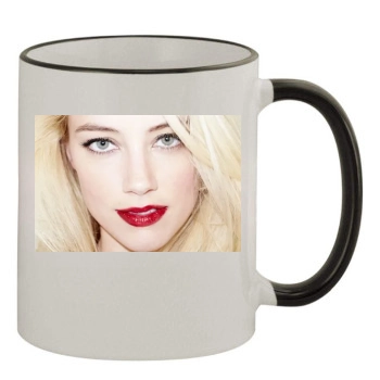 Amber Heard 11oz Colored Rim & Handle Mug