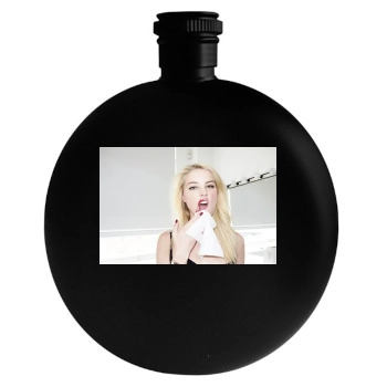 Amber Heard Round Flask