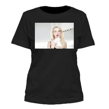 Amber Heard Women's Cut T-Shirt