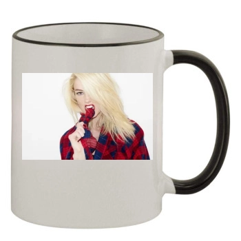 Amber Heard 11oz Colored Rim & Handle Mug