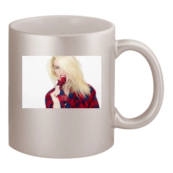 Amber Heard 11oz Metallic Silver Mug