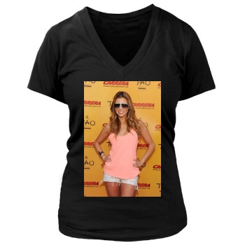 Amber Lancaster Women's Deep V-Neck TShirt