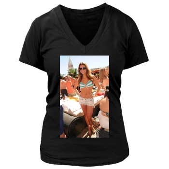 Amber Lancaster Women's Deep V-Neck TShirt