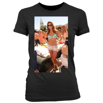 Amber Lancaster Women's Junior Cut Crewneck T-Shirt