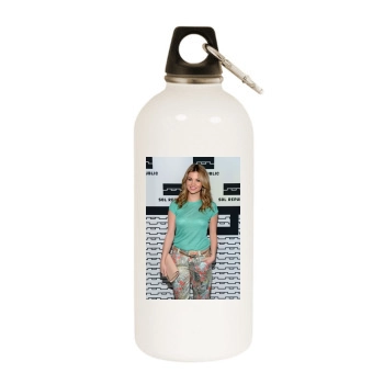 Amber Lancaster White Water Bottle With Carabiner