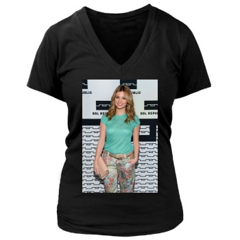 Amber Lancaster Women's Deep V-Neck TShirt