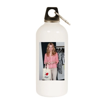 Amber Lancaster White Water Bottle With Carabiner