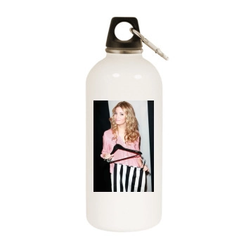 Amber Lancaster White Water Bottle With Carabiner