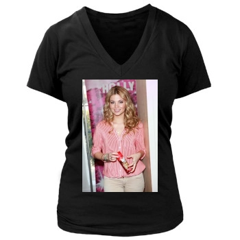 Amber Lancaster Women's Deep V-Neck TShirt