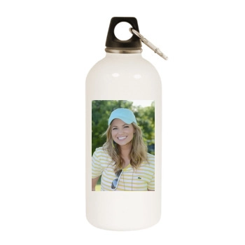 Amber Lancaster White Water Bottle With Carabiner