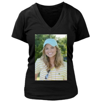 Amber Lancaster Women's Deep V-Neck TShirt