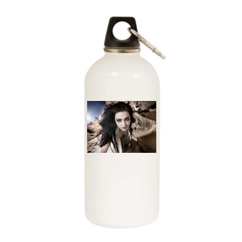 Amy Lee White Water Bottle With Carabiner