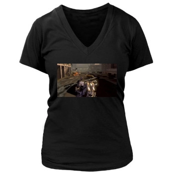 Front Mission Evolved Women's Deep V-Neck TShirt