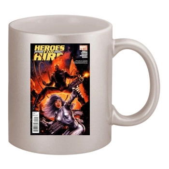 Heroes Of newerth 5.3 11oz Metallic Silver Mug