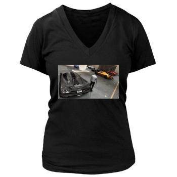 Test Drive Unlimited Women's Deep V-Neck TShirt