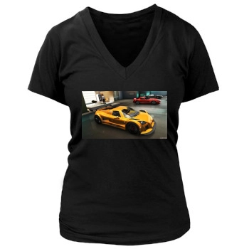 Test Drive Unlimited Women's Deep V-Neck TShirt