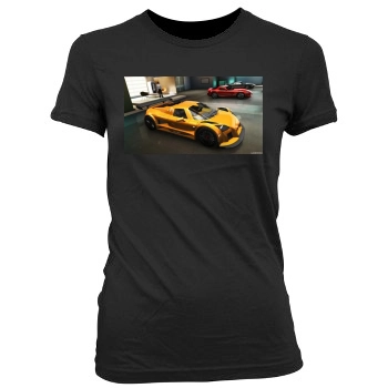 Test Drive Unlimited Women's Junior Cut Crewneck T-Shirt