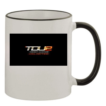 Test Drive Unlimited 11oz Colored Rim & Handle Mug