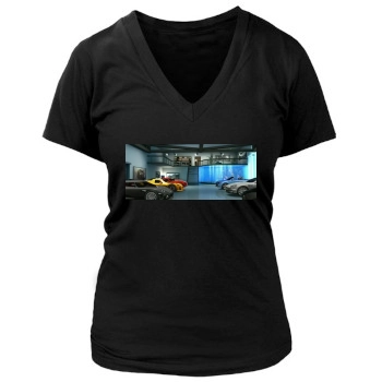 Test Drive Unlimited Women's Deep V-Neck TShirt